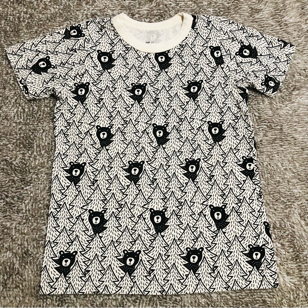 WWF Black/White Bear Pattern Kids' Tee • 8
